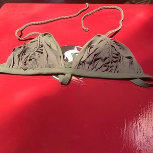 Green bathing suit top